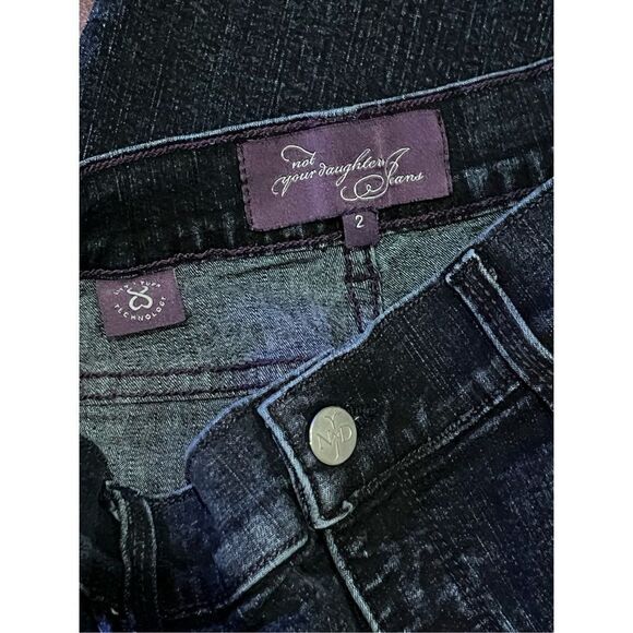 NYDJ Not Your Daughter's Jeans Cropped Denim Capris Size 2 - Picture 4 of 4